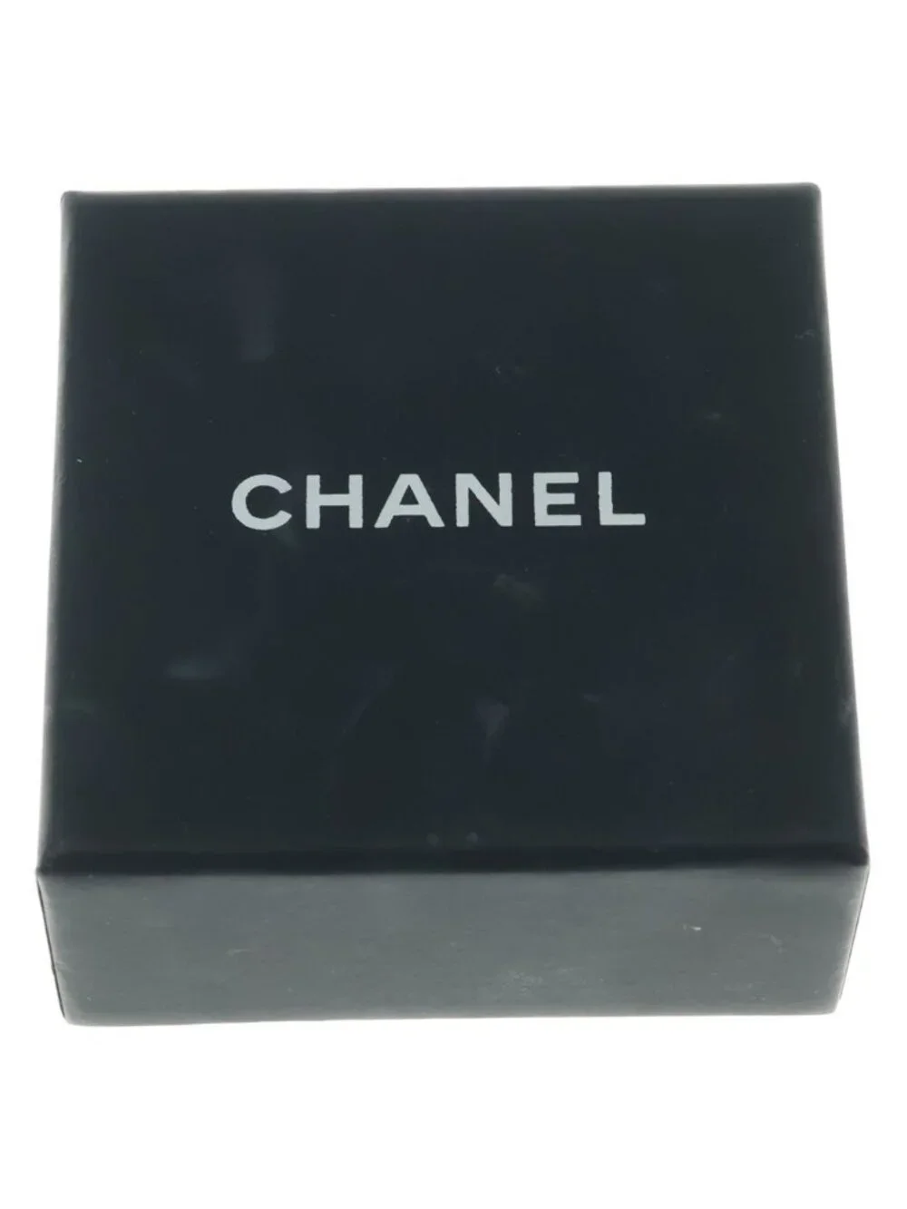 Chanel CC Logo Earrings Champagne Gold
